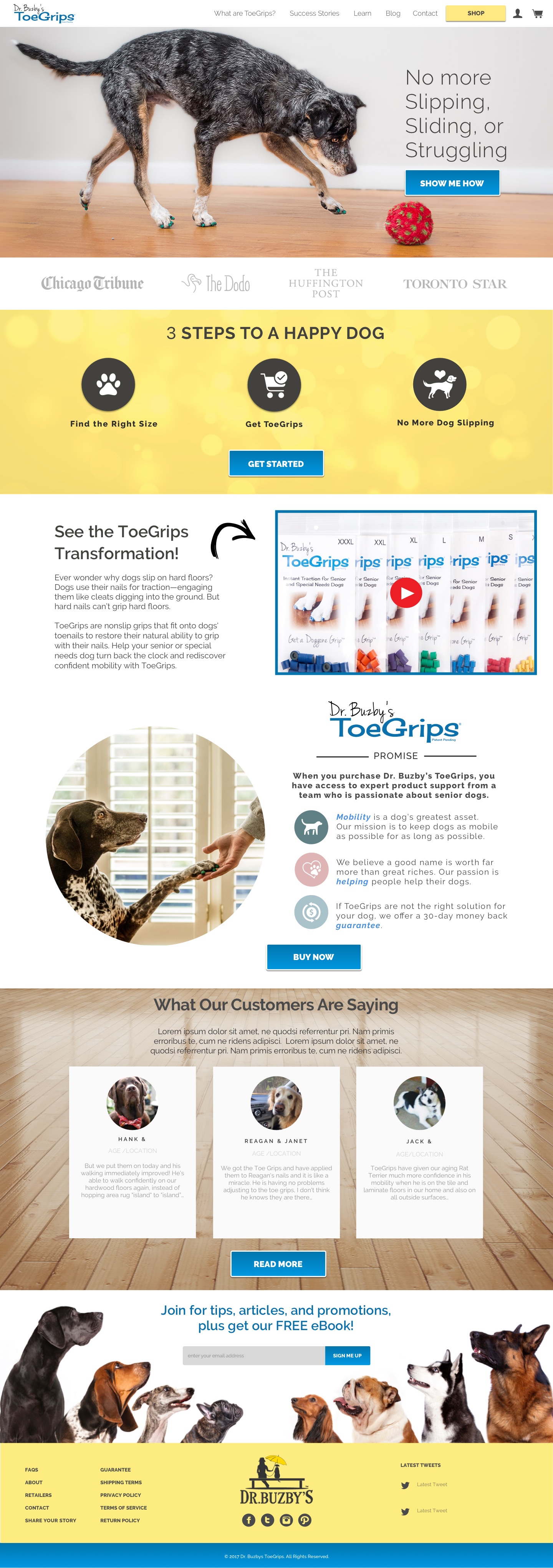 Toegrips Homepage