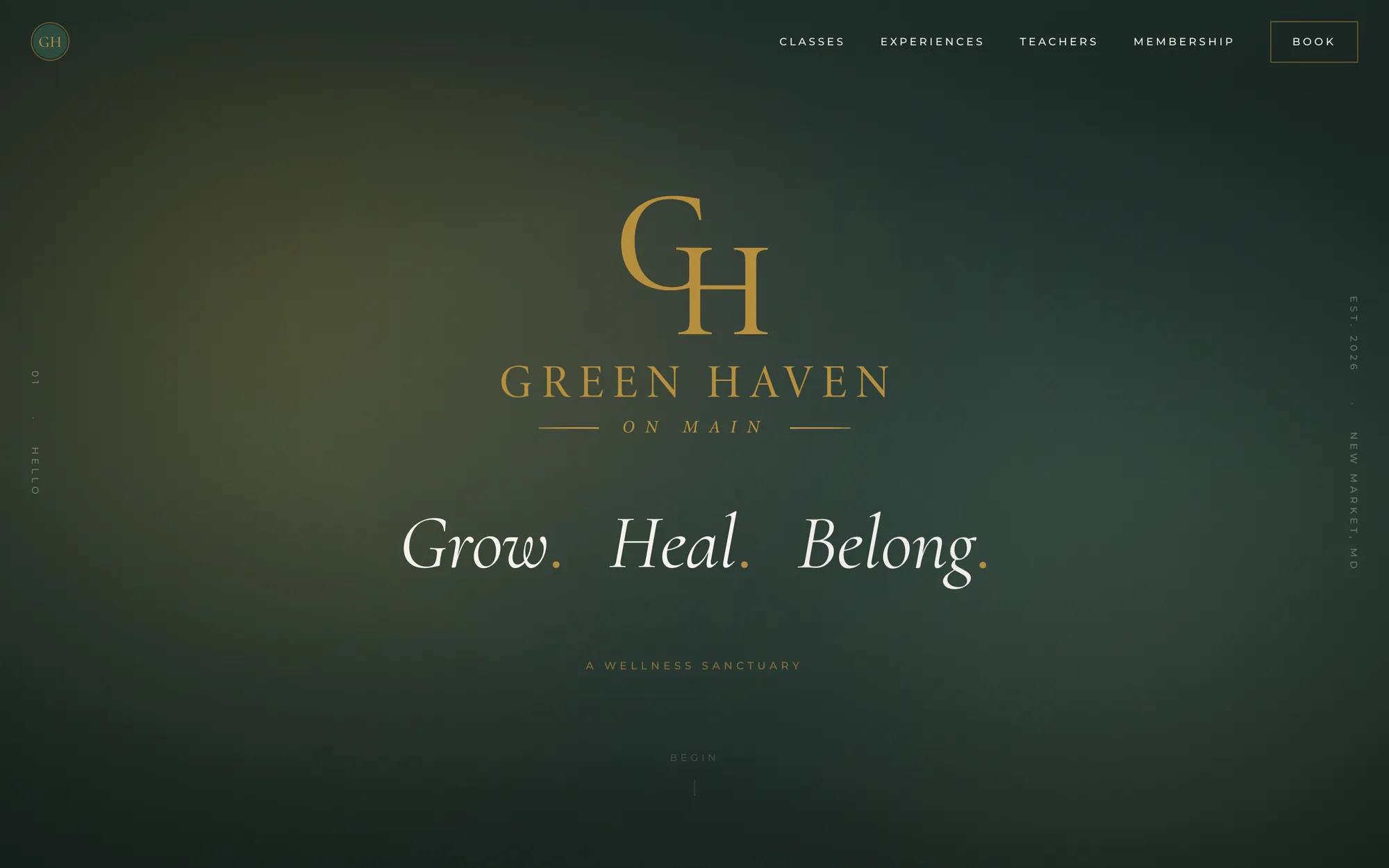 Green Haven on Main website hero